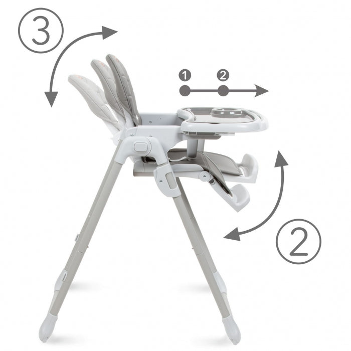 Scaun de masa multifunctional Kidwell BENO - Gray