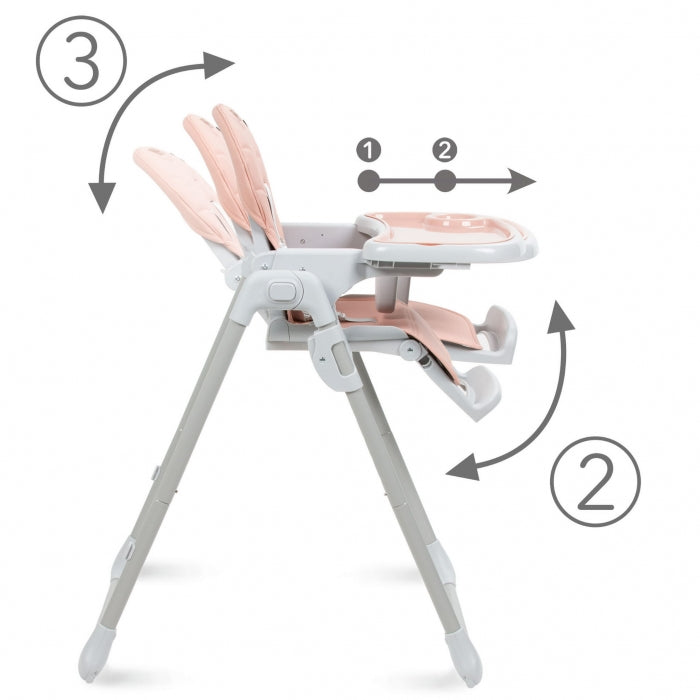 Scaun de masa multifunctional Kidwell BENO - Pink