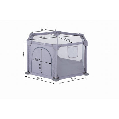 Tarc de joaca hexagonal pentru copii 122 x 106 cm Kidwell FANKO - Gray