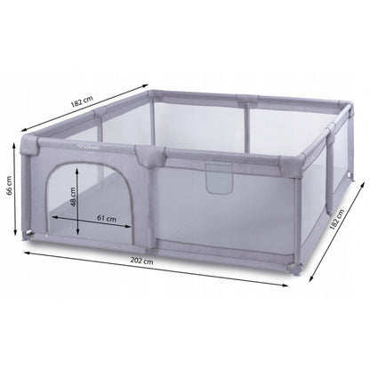 Tarc de joaca pentru copii 180 x 200 cm Kidwell FANKO - Gray