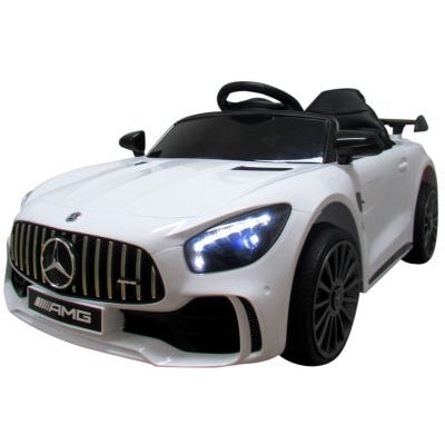 Masinuta electrica cu telecomanda Mercedes AMG GTR-S R-Sport - Alb