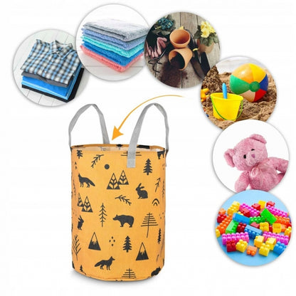 Cos mare pentru depozitarea jucariilor Nukido - Galben