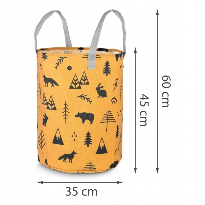 Cos mare pentru depozitarea jucariilor Nukido - Galben