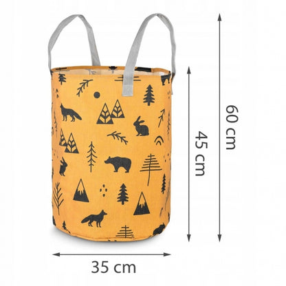 Cos mare pentru depozitarea jucariilor Nukido - Galben