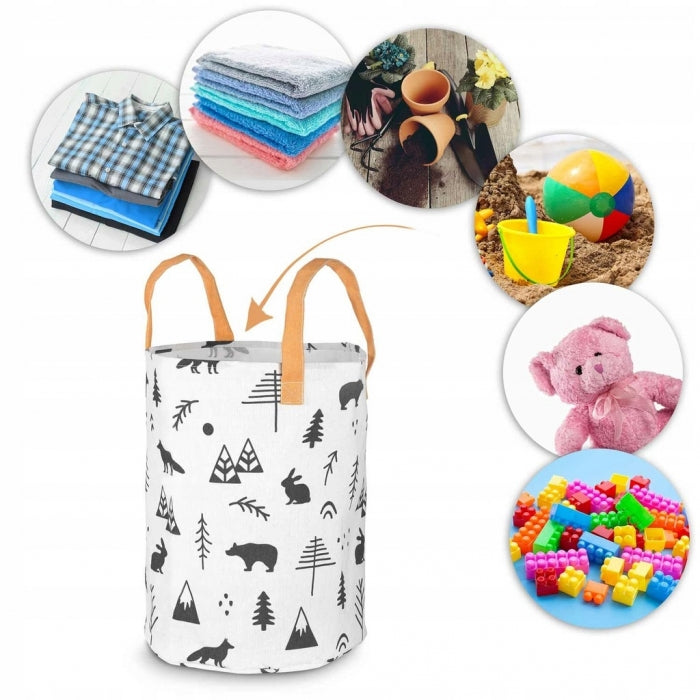 Cos mare pentru depozitarea jucariilor Nukido - Alb