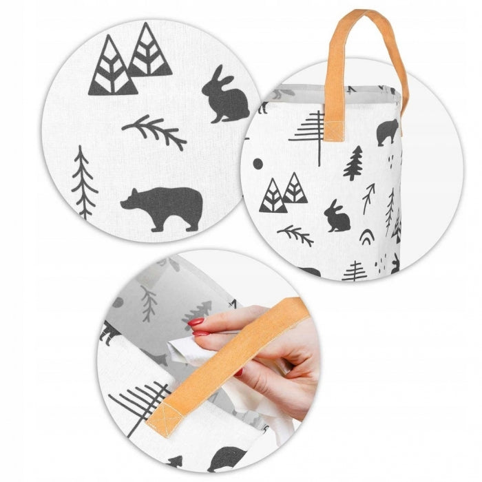 Cos mare pentru depozitarea jucariilor Nukido - Alb