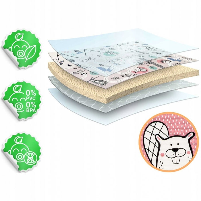 Salteluta de joaca 180 x 150 x 1.5 cm Nukido NK-342 - Bej