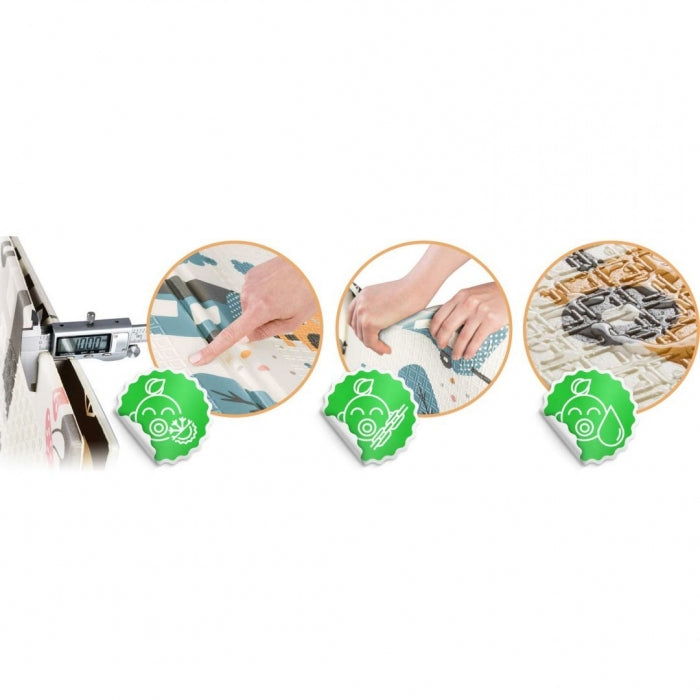 Salteluta de joaca 180 x 200 x 1 cm Nukido NK-340 - Resigilat (colt rupt) 