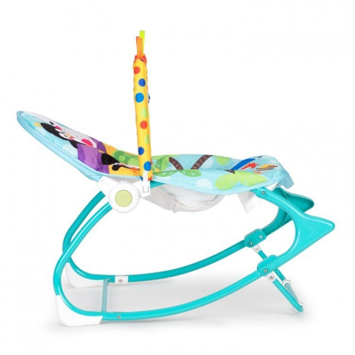 Balansoar cu vibratii 2 in 1 Ecotoys 8615 - Turcoaz