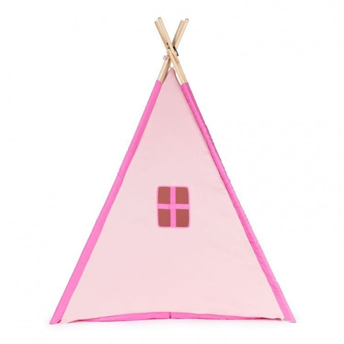 Cort indian teepee de joaca pentru copii, tip wigwam Ecotoys - Roz