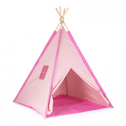 Cort indian teepee de joaca pentru copii, tip wigwam Ecotoys - Roz