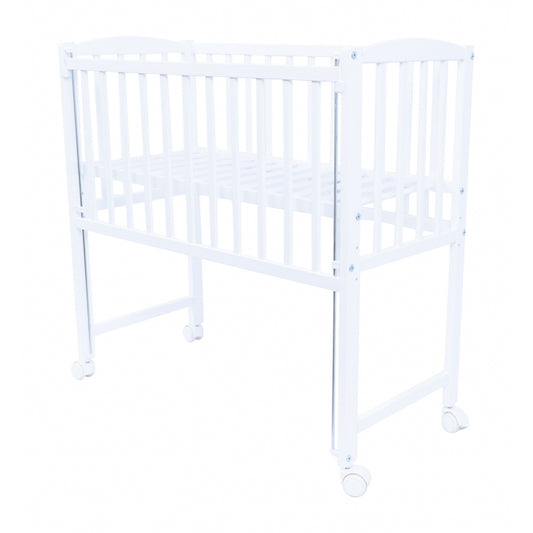 Patut cu roti si laterala culisanta VESSANTI MINI - Alb