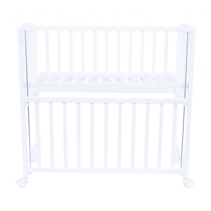 Patut cu roti si laterala culisanta VESSANTI MINI - Alb