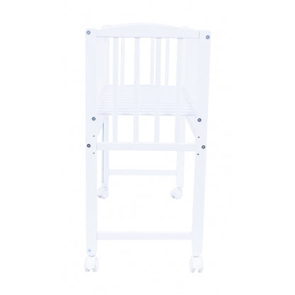 Patut cu roti si laterala culisanta VESSANTI MINI - Alb