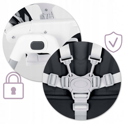 Scaun de masa pentru copii Nukido Tulo 700403 - Negru