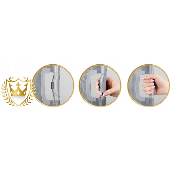 Bariera de protectie pentru scari si usi, 50-140 cm, Nukido 718401 - Gri