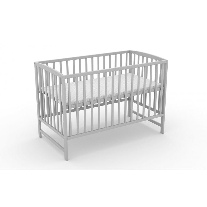 Patut fara sertar VESSANTI ARES Gri + Saltea Cocos 8 cm