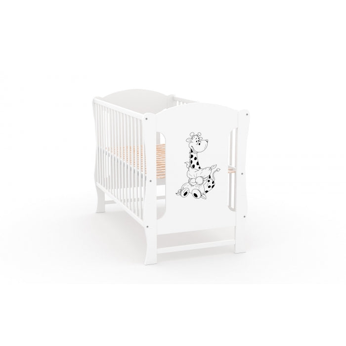 Patut fara sertar VESSANTI Zuza Alb + Saltea Cocos 12 cm 