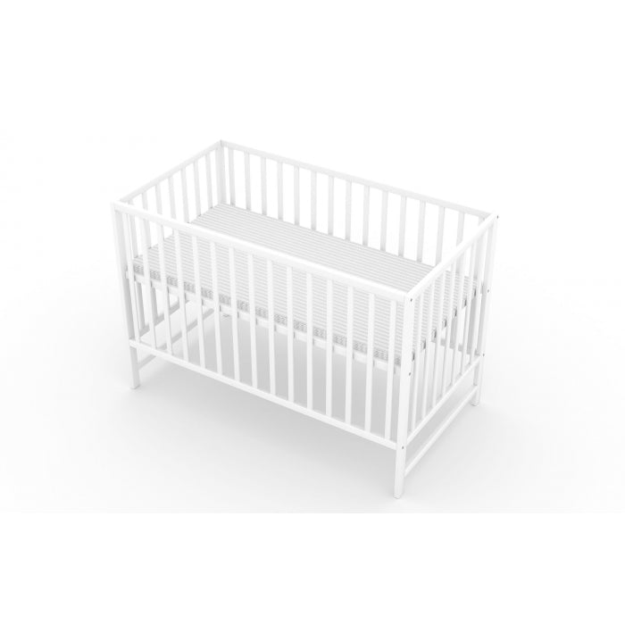 Patut fara sertar VESSANTI Clasico Alb + Saltea Cocos 8 cm 