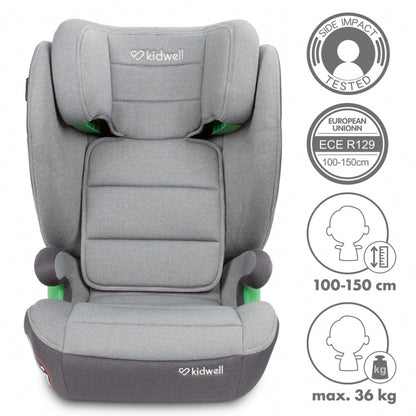 Scaun auto cu Isofix 15-36 Kg Kidwell Weston - Light Gray