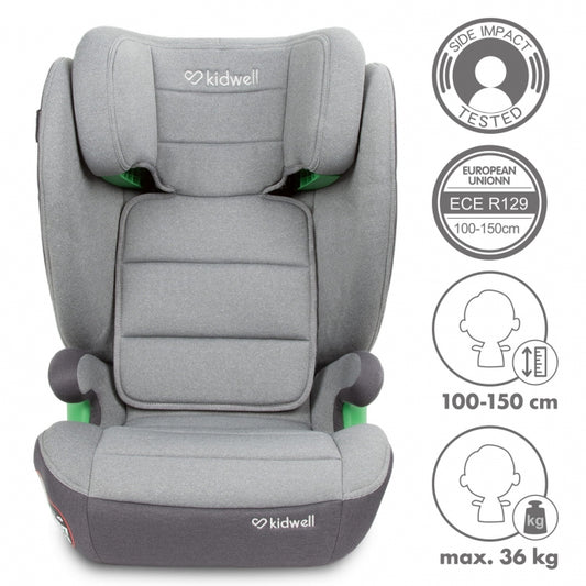 Scaun auto cu Isofix 15-36 Kg Kidwell Weston - Light Gray