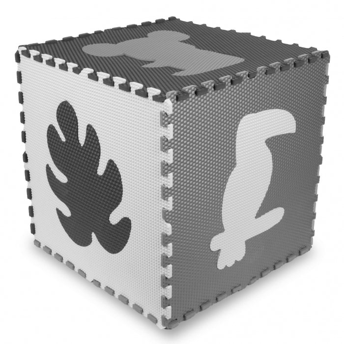 Salteluta de joaca pentru copii tip puzzle 179 x 179 cm Kidwell SENSO Tropical