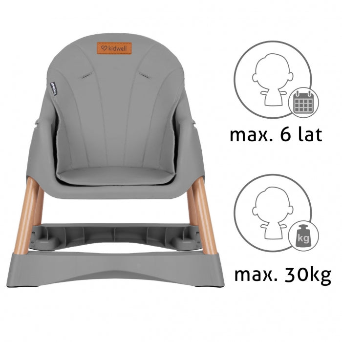 Scaun de masa 2 in 1 Kidwell KARIMI - Gri