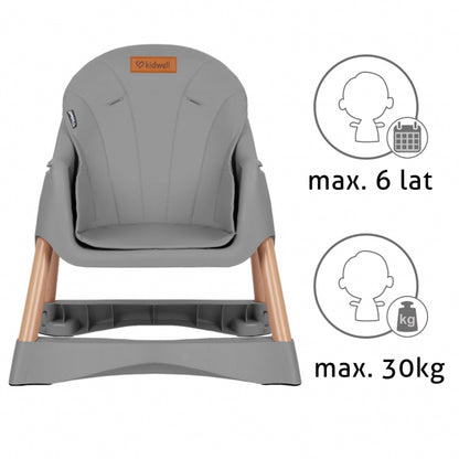 Scaun de masa 2 in 1 Kidwell KARIMI - Gri