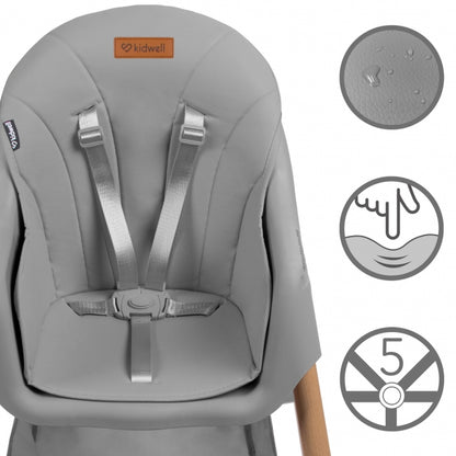 Scaun de masa 2 in 1 Kidwell KARIMI - Gri