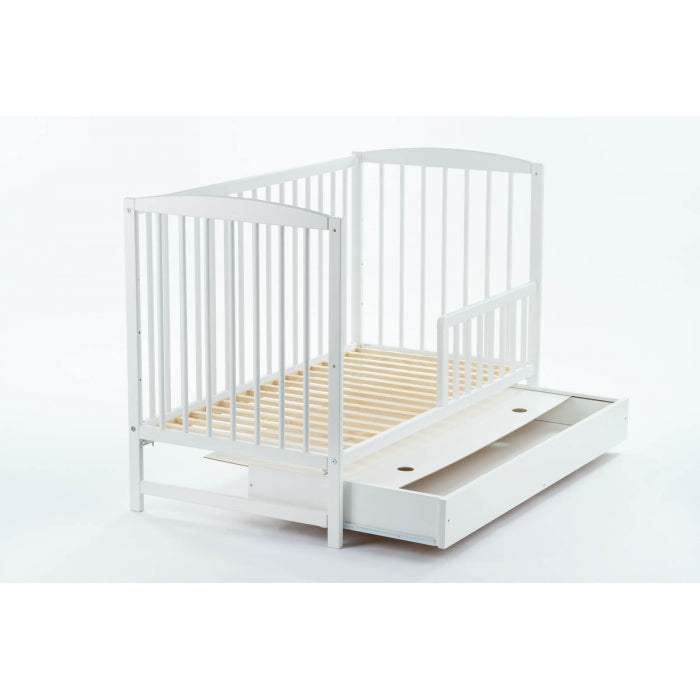 Patut tip canapea Drewex Lulaya cu sertar - Alb