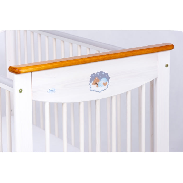 Patut Drewex Laura cu sertar - Alb Transparent