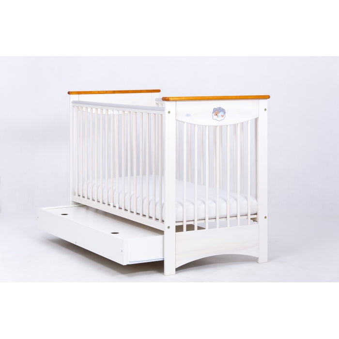 Patut Drewex Laura cu sertar - Alb Transparent