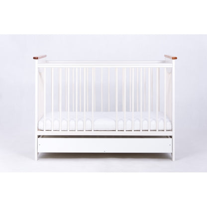 Patut Drewex Laura cu sertar - Alb Transparent