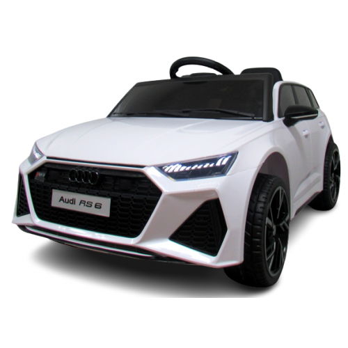 Masinuta electrica cu telecomanda Audi RS6 R-Sport - Alb