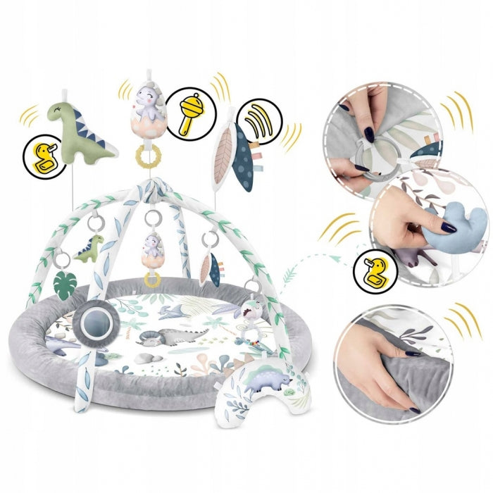 Salteluta de joaca pentru copii Nukido Dino 730200 - Gri