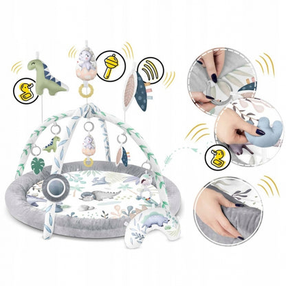 Salteluta de joaca pentru copii Nukido Dino 730200 - Gri