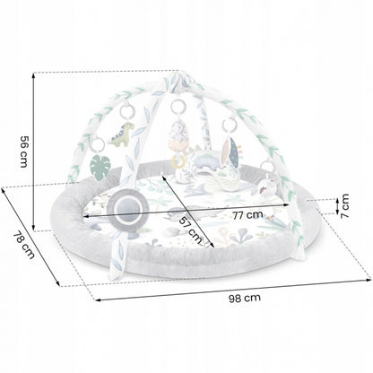 Salteluta de joaca pentru copii Nukido Dino 730200 - Gri