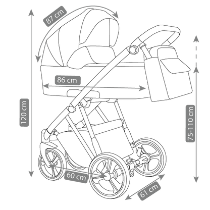 Carucior 3 in 1 Camarelo PREVIO 5