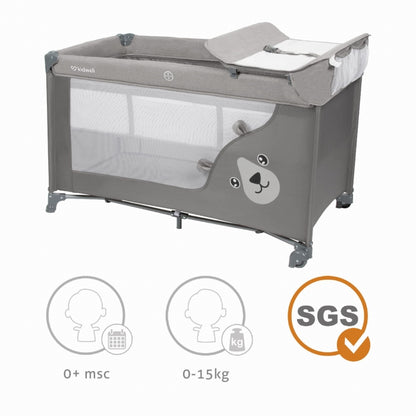 Patut pliabil 3 in 1 Kidwell BLISSY - Gray