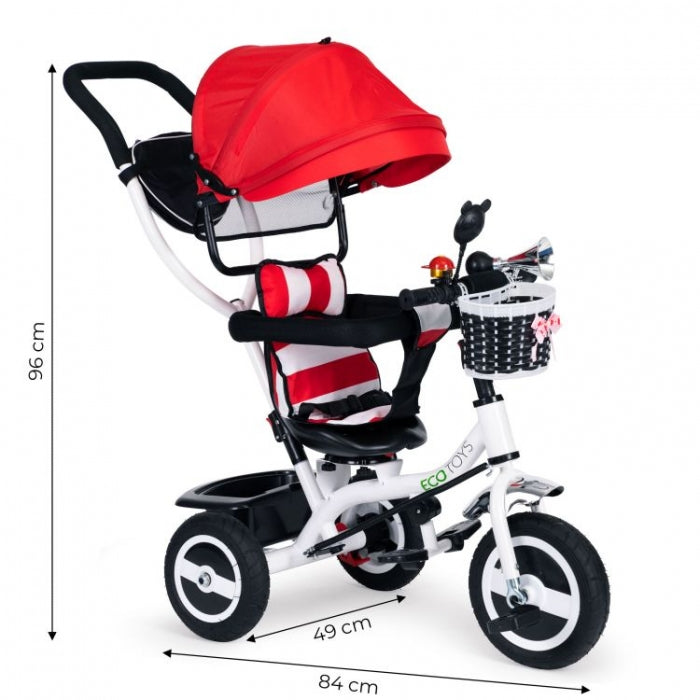 Tricicleta cu sezut rotativ Ecotoys JM-066-9L - Rosie