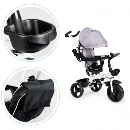 Tricicleta cu sezut reversibil Ecotoys JM-322 - Gri