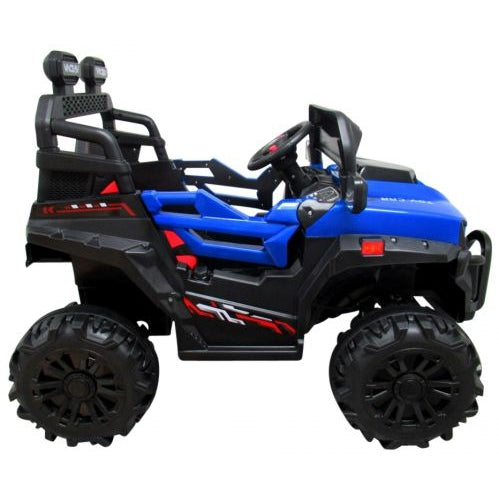 Masinuta electrica cu telecomanda si functie de balansare Buggy X8N, varsta 1-5 ani, putere 70W, roti plastic, R-sport - Albastru
