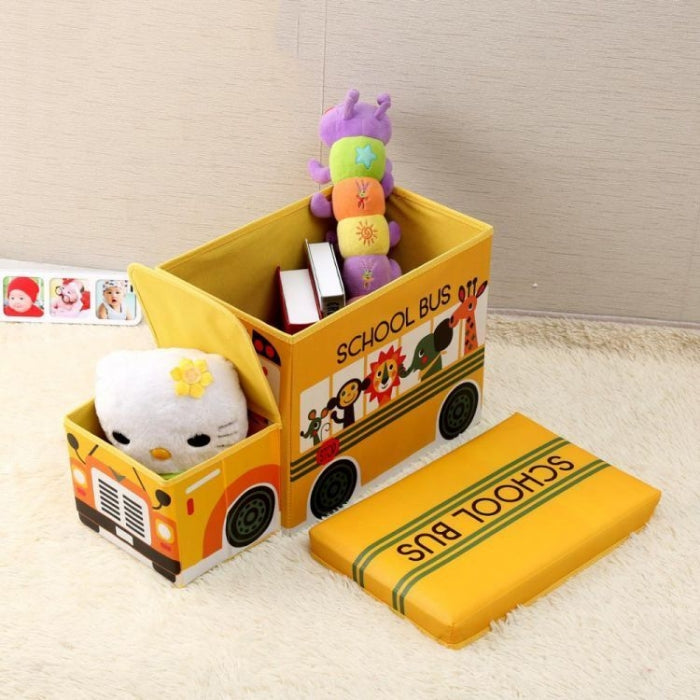 Cos pentru depozitarea jucariilor Ecotoys OR16WZ3 - Autobuz scolar