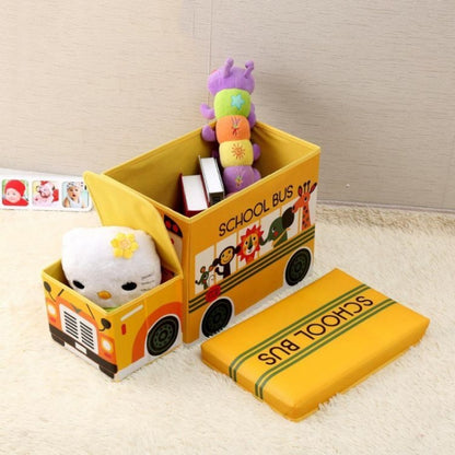 Cos pentru depozitarea jucariilor Ecotoys OR16WZ3 - Autobuz scolar