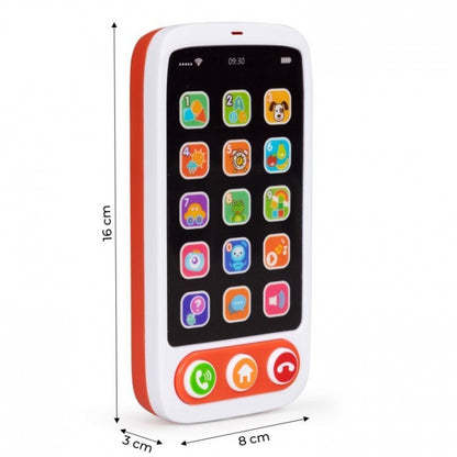 Smartphone interactiv cu sunete si efecte luminioase pentru copii Huanger HE8001