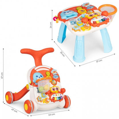 Antemergator educational 2 in 1 Huanger HE0829 - Alb cu rosu