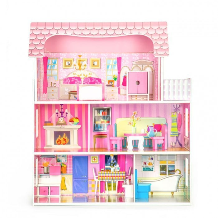 Casuta pentru papusi cu mobilier Ecotoys W06A139