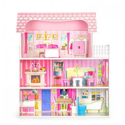 Casuta pentru papusi cu mobilier Ecotoys W06A139