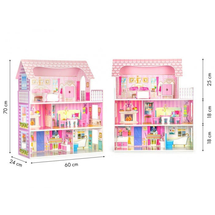 Casuta pentru papusi cu mobilier Ecotoys W06A139