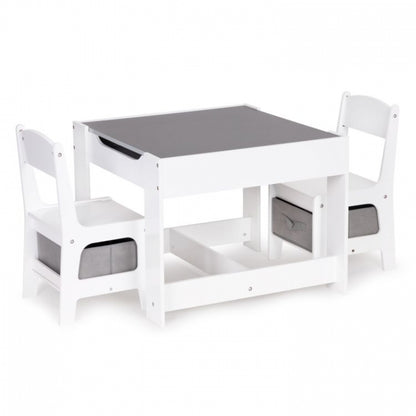 Set de masa cu doua scaune pentru copii Ecotoys ZCF-01